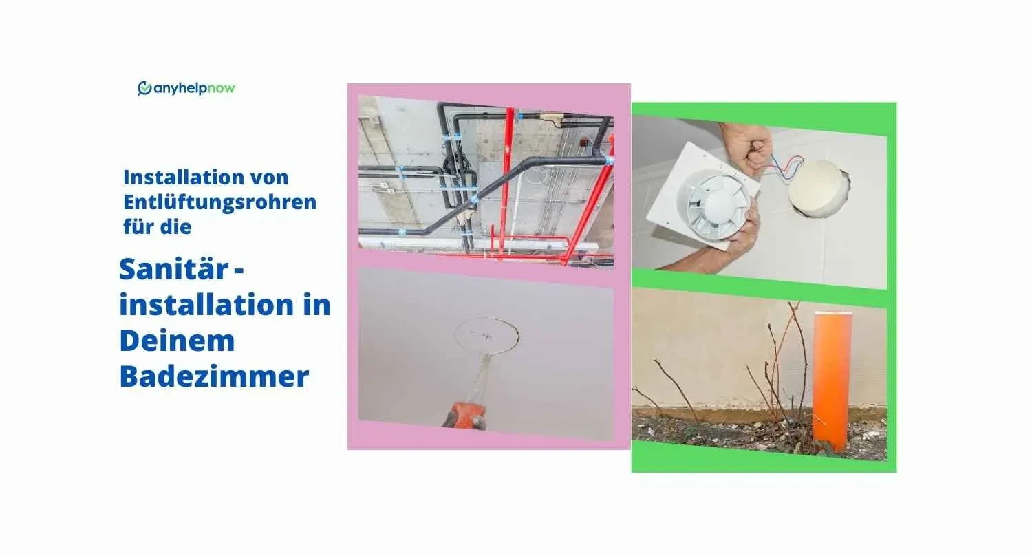 Installation von Entlüftungsrohren für die Sanitärinstallation in Deinem Badezimmer